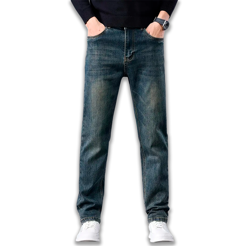 Kit 5 Calça Jeans Masculina Elegante +BRINDES: Cinto de Couro + Relógio de Luxo