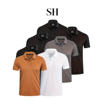 Kit 7 Camisas Polo Sport Masculina Manga Curta Minimalista